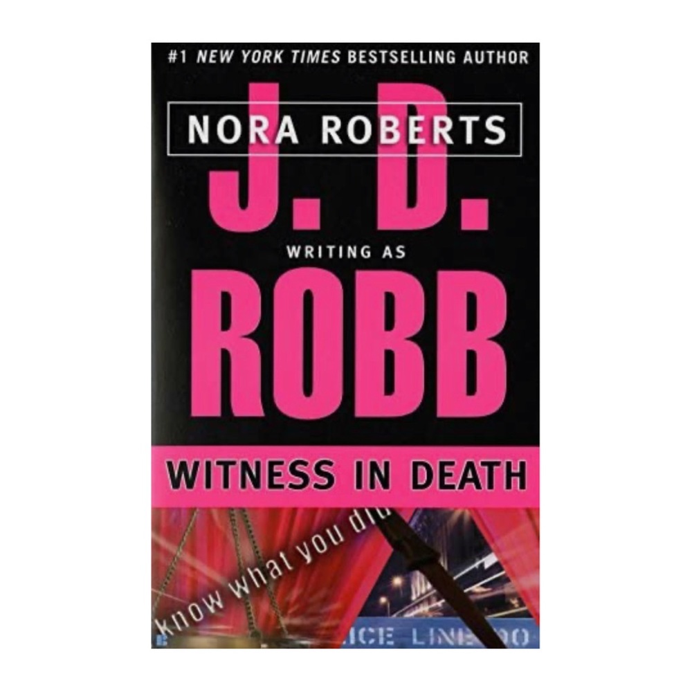 Witness In Death J.D Robb Mystery Novel Romance Thriller Book Paperback